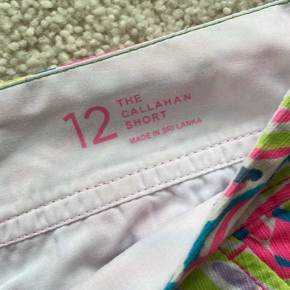 Pink and blue Lilly Callahan Shorts - Picture 3 of 4